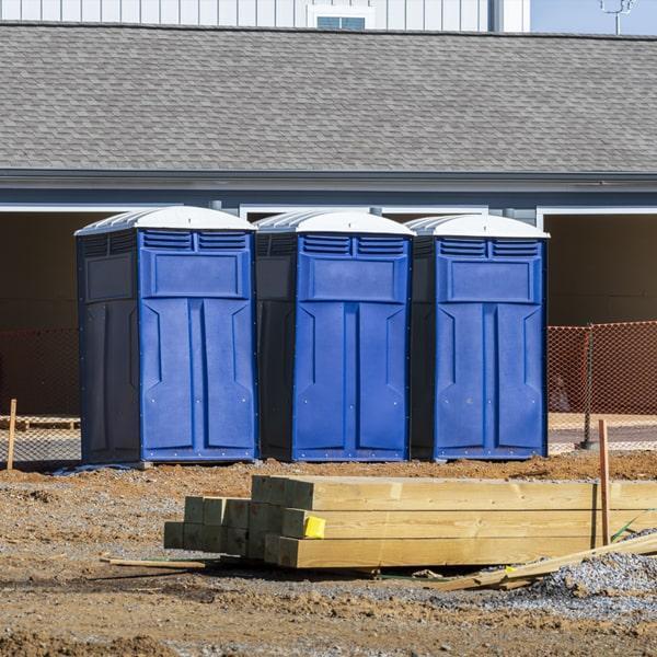 Heavy-duty construction site porta potty in Torrington, Connecticut